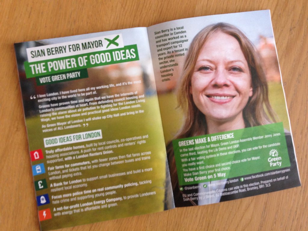 Sian Berry - Green Party London Mayor Candidate and London Assembly Member
